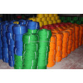 red yellow blue 3 or 4 strands twisted PE round yarn rope pp danline twist rope  polypropylene raffia rope